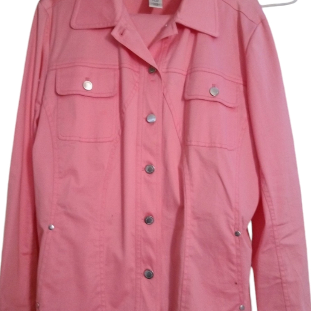 Button-Up Jacket With Matching Capris By Maggie S… - image 1